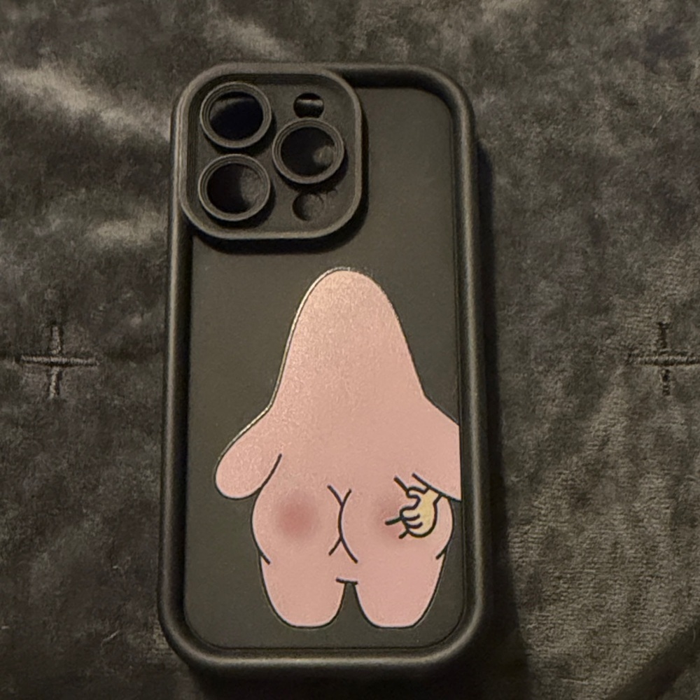 Patrick Star and SpongeBob butt grabbing iPhone 14 pro case